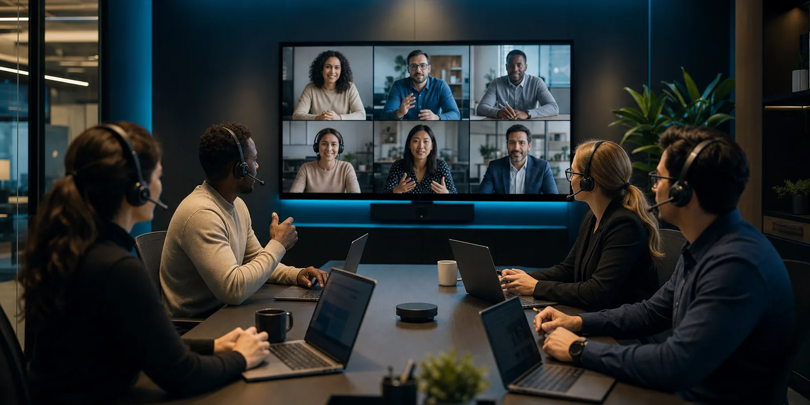 Unified Communications — abstract Tech Savvy Solutions network graphic