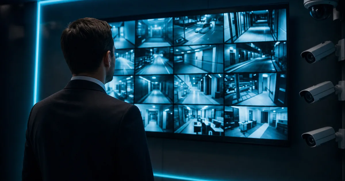 Remotely-viewable business CCTV system monitoring a North West premises
